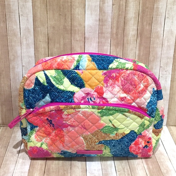 Vera Bradley Handbags - Vera Bradley Superbloom Iconic Large Cosmetic